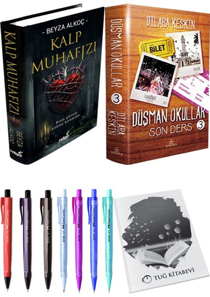 Kalp Muhafızı 1 - Düşman Okullar 3 + Kalem + Not Defteri