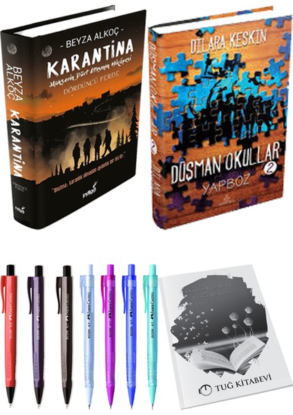 Karantina 4 - Düşman Okullar 2 + Kalem + Not Defteri