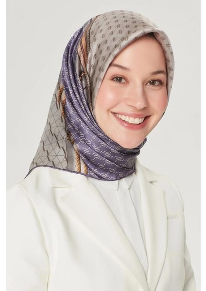 Nostalji Serisi Twill Ipek Eşarp 8519-05