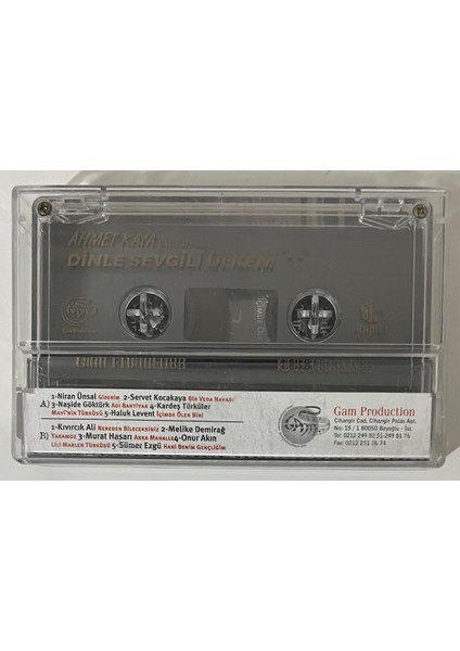 Ahmet Kaya Şarkılarıyla Dinle Sevgili Ülkem 2 Kaset (Orjnal Baskı Kaset) fiyatları