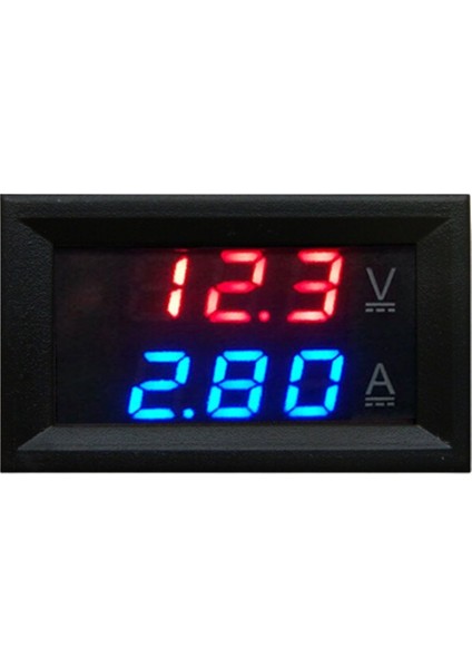 Dijital Voltmetre ve Ampermetre Dc 0-100V 10A