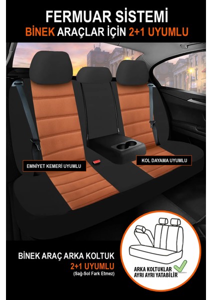 Kia Magentis (Facelift 2008) 2.0 Crdi (150 Hp) 2010 Trend Serisi Tay Tüyü Oto Koltuk Kılıfı Füme