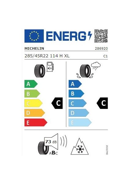 285/45 R22 114H Xl Crossclimate 2 Oto Dört Mevsim Lastiği (Üretim Yılı: 2023)