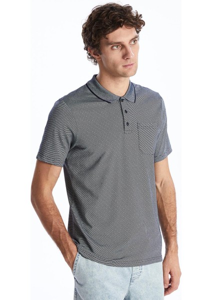 Lcwaıkıkı Classic Polo Yaka Kısa Kollu Desenli Erkek Tişört