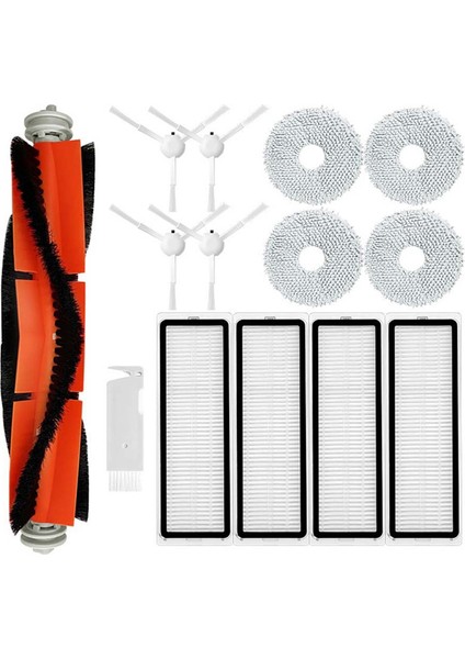 Xiaomi S10+/S10 Plus Robot Ana Yan Fırça Hepa Filtre Paspas Bezi (Yurt Dışından)