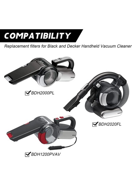 Black&decker BDH2000PL Pivot Için PVF110 Yedek Filtreler 4'lü Paket (Yurt Dışından) indirimleri