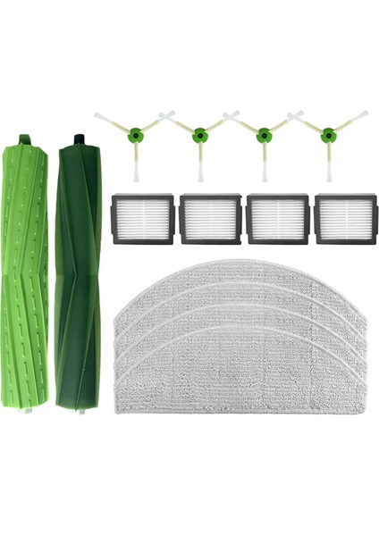 Irobot Roomba Combo J5 Için Rulo Yan Fırça Filtre Paspas Bezleri Bez (Yurt Dışından)