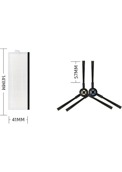 Ilife A7/A9S/X785/X750/X800 Için Hepa Filtre Yan Fırçasının Değiştirilmesi (Yurt Dışından) fiyatları