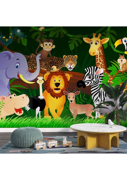 Hayvanat Bahçesi Çocuk Odası Duvar Kağıdı Baskı modelleri