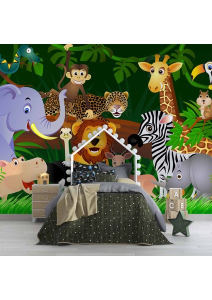Hayvanat Bahçesi Çocuk Odası Duvar Kağıdı Baskı fırsatları