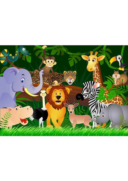 Hayvanat Bahçesi Çocuk Odası Duvar Kağıdı Baskı indirimleri