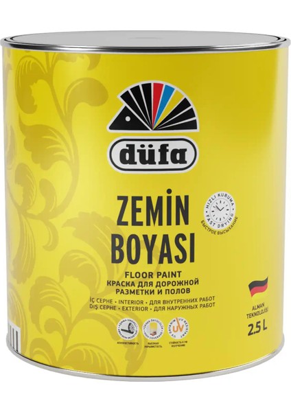 Zemin Boyası 1023 Krom Sarı 2.5 l