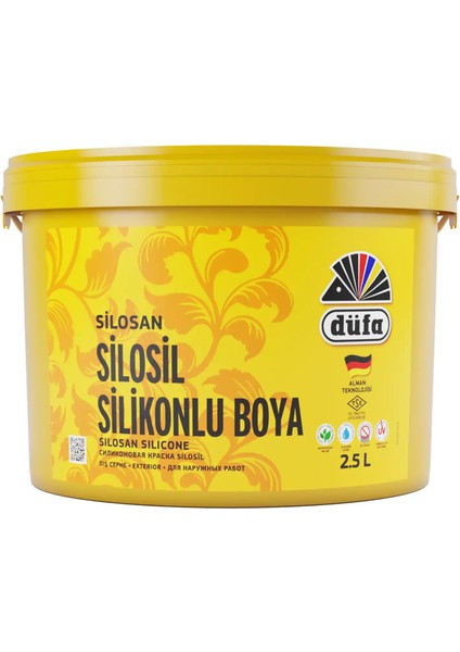 Silosil Silikonlu Dış Cephe Duvar Boyası 8260 Sütlü Kahve 2.5 l