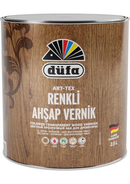 ART-TEX Renkli Ahşap Verniği 8500 Ceviz 2.5 l