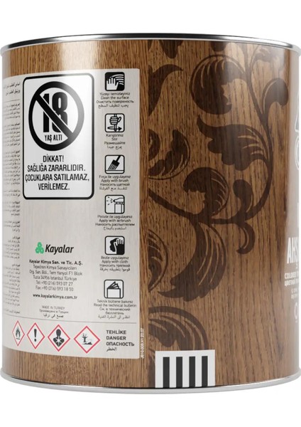 ART-TEX Renkli Ahşap Verniği 8500 Ceviz 2.5 l