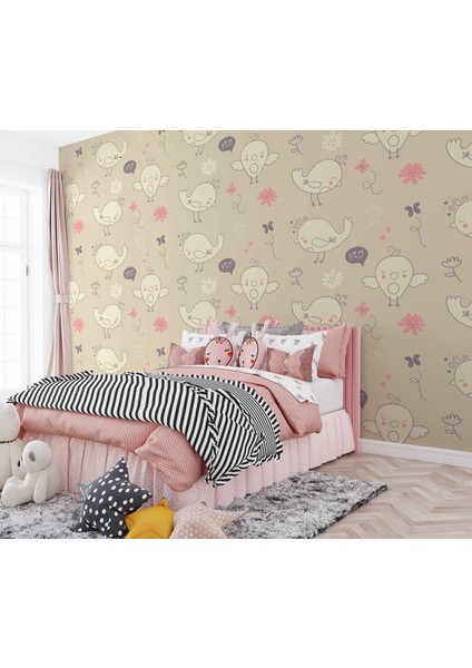 Civciv Desenli Çocuk Odası Duvar Kağıdı Baskı fiyatları