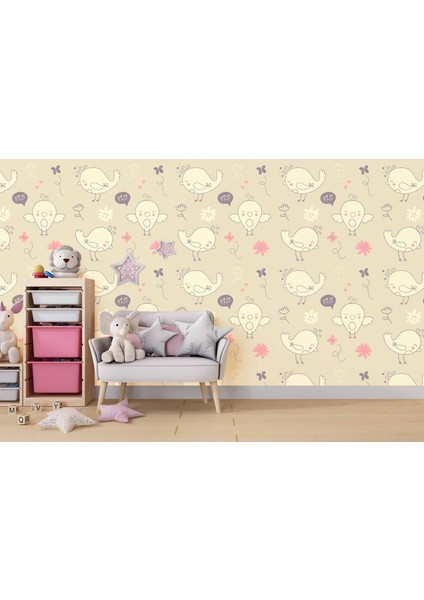 Civciv Desenli Çocuk Odası Duvar Kağıdı Baskı fırsatları