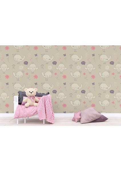 Civciv Desenli Çocuk Odası Duvar Kağıdı Baskı indirimleri