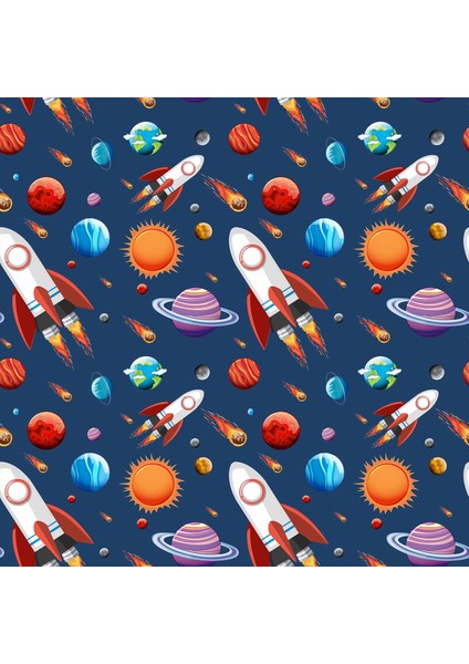 Uzay Desenli Duvar Kağıdı Baskı indirimleri