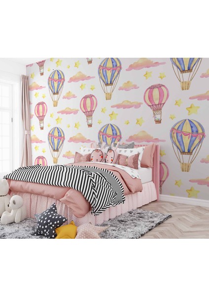 Uçan Balon Temalı Çocuk Odası Duvar Kağıdı Baskı fiyatları