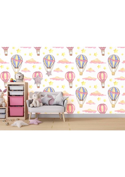 Uçan Balon Temalı Çocuk Odası Duvar Kağıdı Baskı fırsatları