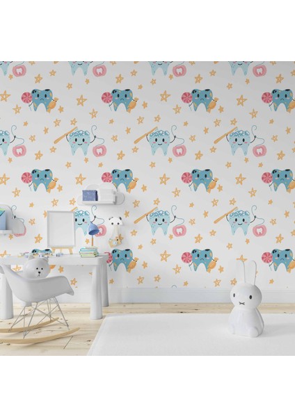 Diş Temalı Çocuk Odası Duvar Kağıdı Baskı fiyatları