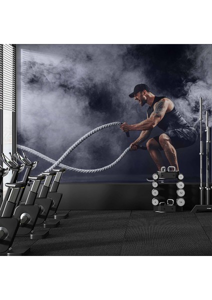 Spor Salonu-Gym Duvar Kağıdı Baskı