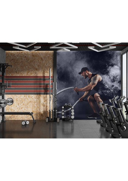Spor Salonu-Gym Duvar Kağıdı Baskı fırsatları
