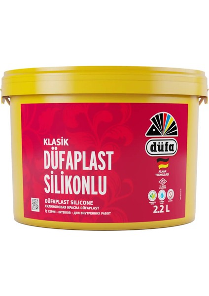 Klasik Düfaplast Silikonlu İç Cephe Duvar Boyası 3096 Puslu Gri 2.2 l