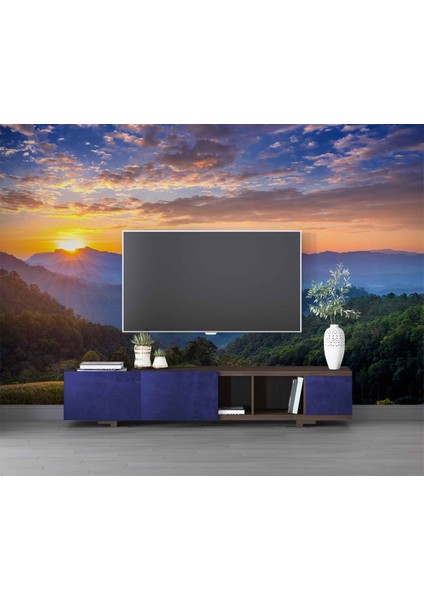 Gündoğumu Dağ Manzaralı Duvar Kağıdı Baskı modelleri