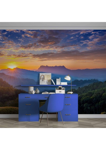 Gündoğumu Dağ Manzaralı Duvar Kağıdı Baskı fırsatları