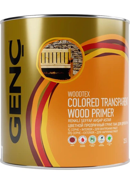 Renkli Şeffaf Ahşap Astar 2910 Tütün 2.5 l