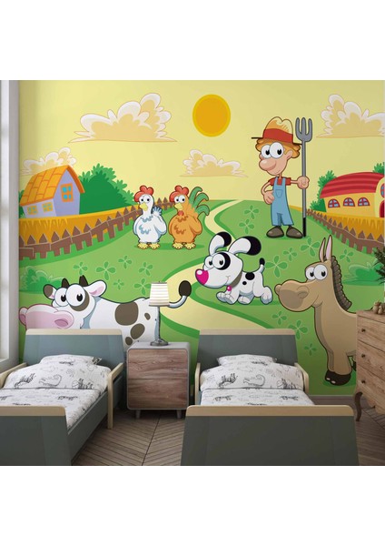 Hayvan Çiftliği Duvar Kağıdı Baskı