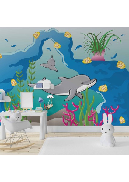 Denizaltı Yunus Çocuk Odası Duvar Kağıdı Baskı fiyatları