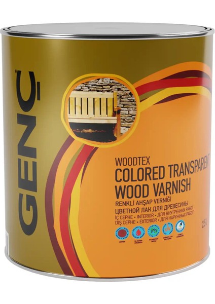 Renkli Ahşap Vernik 9501 Siyah 2.5 l