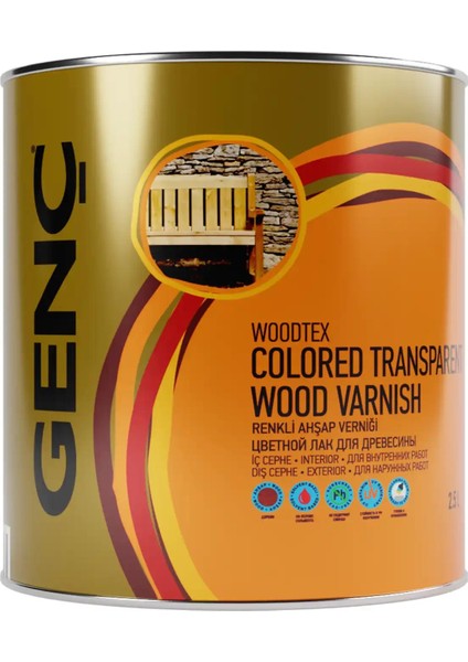 Renkli Ahşap Vernik 2910 Tütün 2.5 l