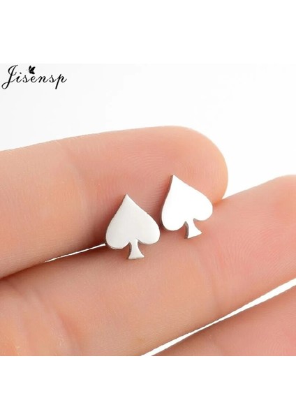 NO.408 Stili NO.414 Boyutu 2022 Trend Geometrik Paslanmaz Çelik Küpe Kadınlar Için Küçük Kar Tanesi Dart Müzik Kurt Küpe Moda Takı Çocuklar Çıtçıt (Yurt Dışından)