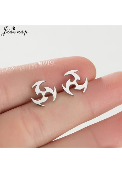 NO.243 Stili NO.133 Boyutu Trendy Siyah Paslanmaz Çelik Hayvan Saplama Küpe Kadın Erkek Çoklu Dart Köpek Pimi Kalp Küpe Sizi Seviyorum Kulak Çıtçıt Pendientes (Yurt Dışından)