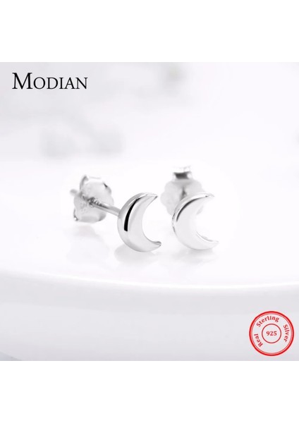 E2075GÜMÜŞ Modian Yeni 6 Stil Gerçek Terling Gümüş Yıldız Ay Zarif Moda Basit Saplama Küpeler Kadınlar Için Üçgen Takı Brincos (Yurt Dışından) indirimleri