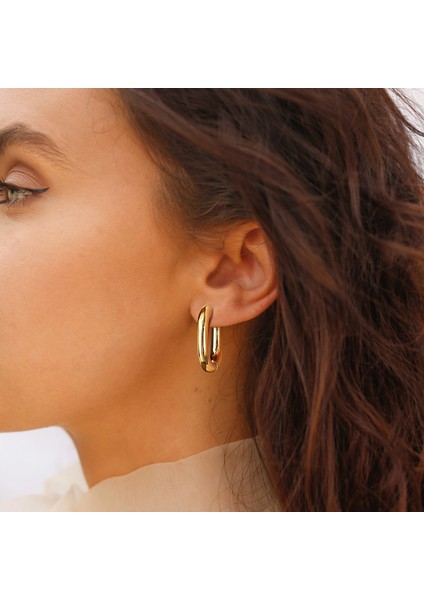 EH-196G-42MM Vnox Minimalist Metal Halka Küpeler Kadınlar Için, Altın Rengi Paslanmaz Çelik Bayan Kız Daire Küpe, Vintage Parti Takı (Yurt Dışından) fırsatları