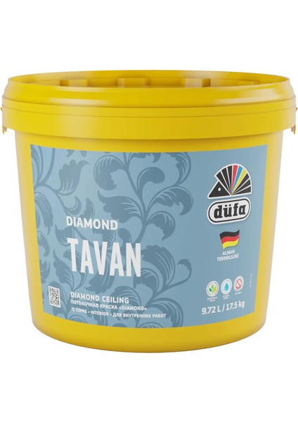 Diamond Mat Tavan Boyası Beyaz 17.5 l