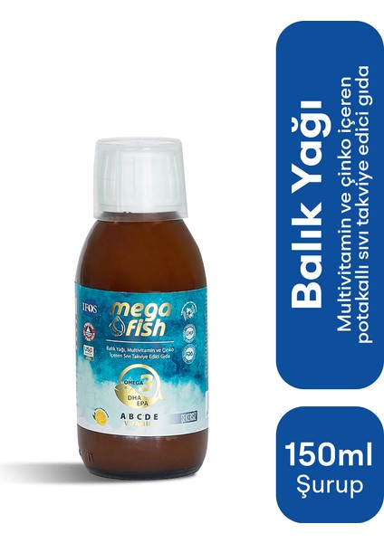 Megafish Multi Vitamin Şurubu 150 ml