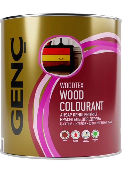 Sentetik Ahşap Boya ve Renklendirici 4176 Venge 2.5 l