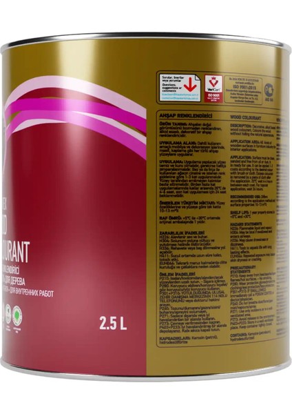 Sentetik Ahşap Boya ve Renklendirici 4176 Venge 2.5 l