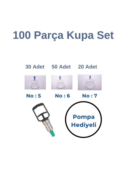 100 Parça Kupa Set 5-6-7 No