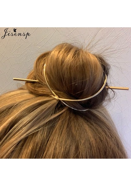 FJ309S Boho Saç Tokası Geometrik Metal Altın Dolgulu x Şekilli Topuz Tutucu Büyüleyici Vintage Topuz Kafesi Saç Aksesuarları Trendy Hediyeler (Yurt Dışından) indirimleri