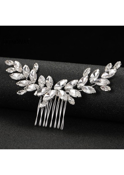 B Düğün Tarak Kafa Takı Gelin Saç Klipler Başlığı Kristal Kadın Tiaras Gelin Saç Aksesuarları Kadın Saç Süsler Sl (Yurt Dışından) modelleri