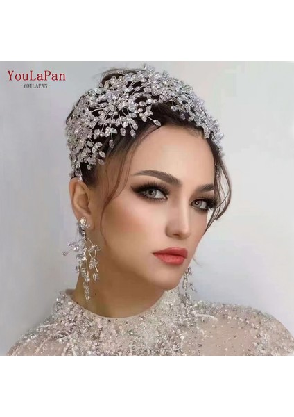 193P-S Youlapan HP385 Lüks Başlığı Gelin Taklidi Taç Düğün Tiaras Gelin Saç Aksesuarları Kadın Tiara Pageant Kafa Bandı (Yurt Dışından) indirimleri