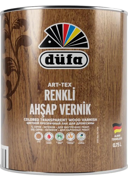 ART-TEX Renkli Ahşap Verniği 8621 Açık Meşe 0.75 l