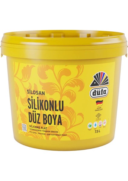 Silikonlu Düz Dış Cephe Duvar Boyası 8260 Sütlü Kahve 7.5 l